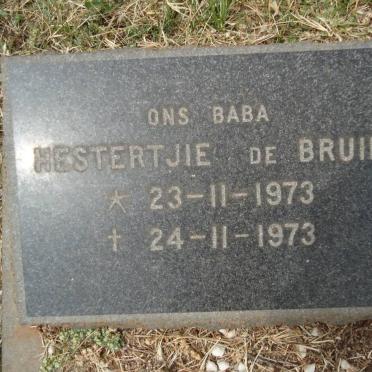 BRUIN Hestertjie, de 1973-1973