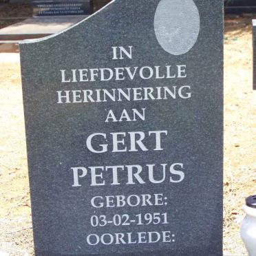 BRITZ Gert Petrus 1951- &amp; Hester Sophia 1949-2010