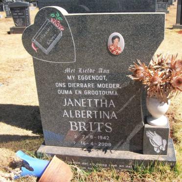 BRITS Janettha Albertina 1942-2008