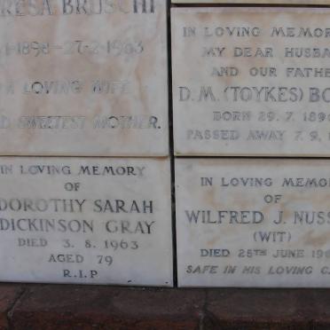 BRUSCHI :: BOTHA :: GRAY :: NUSSEY