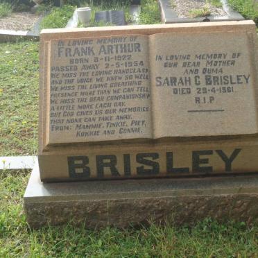 BRISLEY Frank Arthur 1922-1954 &amp; Sarah C. -1961