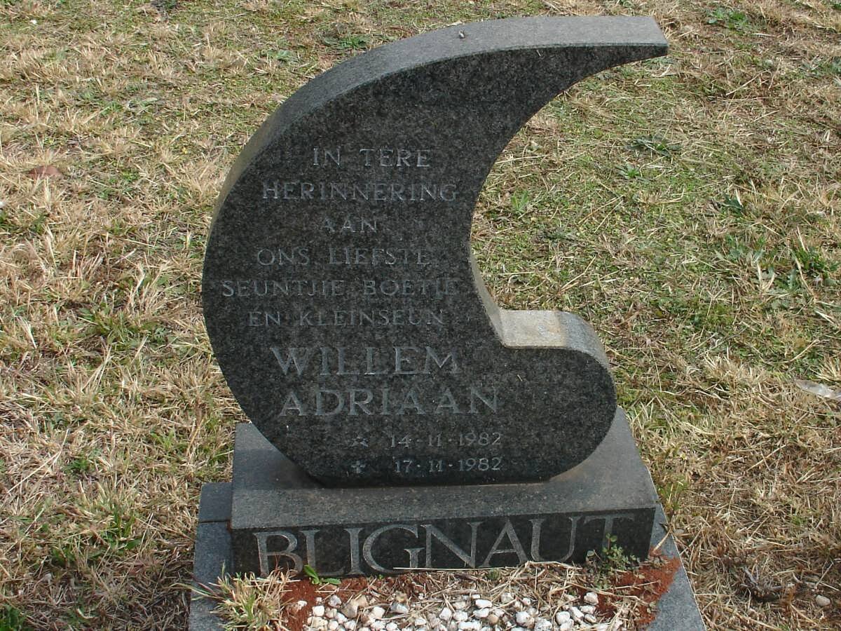 BLIGNAUT Willem Adriaan 1982-1982