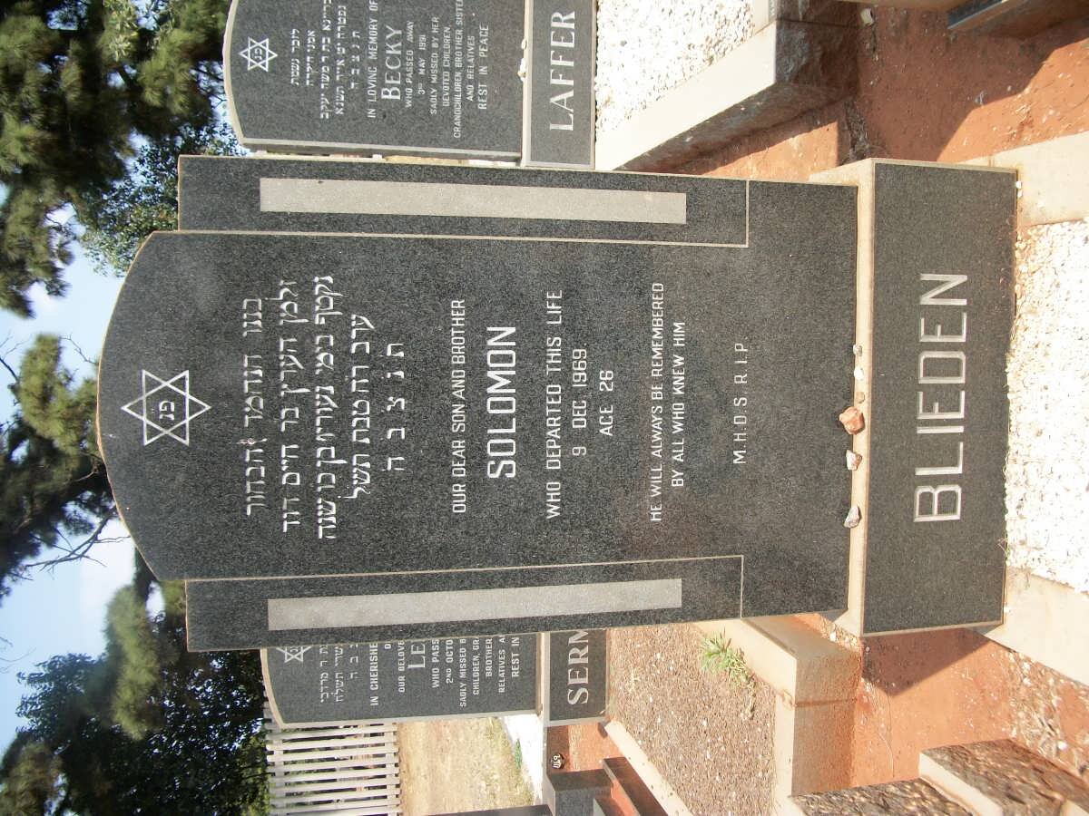 BLIEDEN Solomon -1969