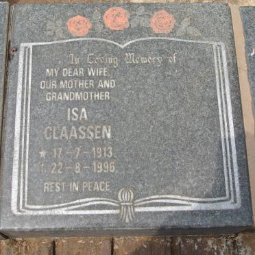 CLAASSEN Isa 1913-1996