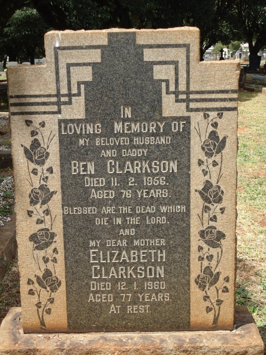 CLARKSON Ben -1956 &amp; Elizabeth -1960