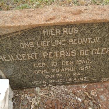 CLERCQ Heilgert Petrus, de 1950-1951