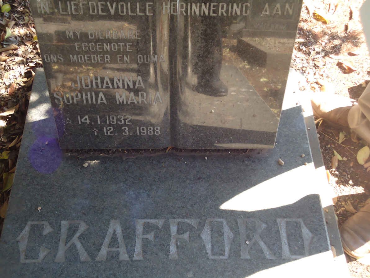 CRAFFORD Johanna Sophia Maria 1932-1988