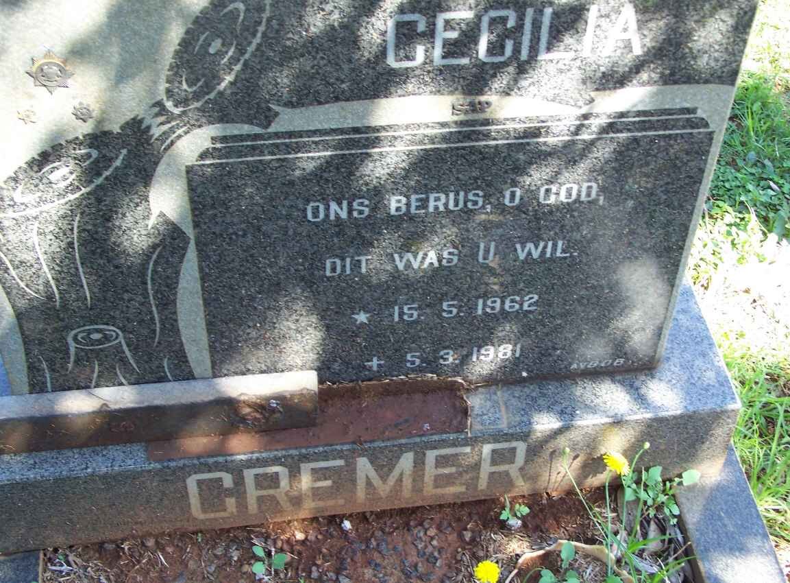 CREMER Cecilia 1962-1981