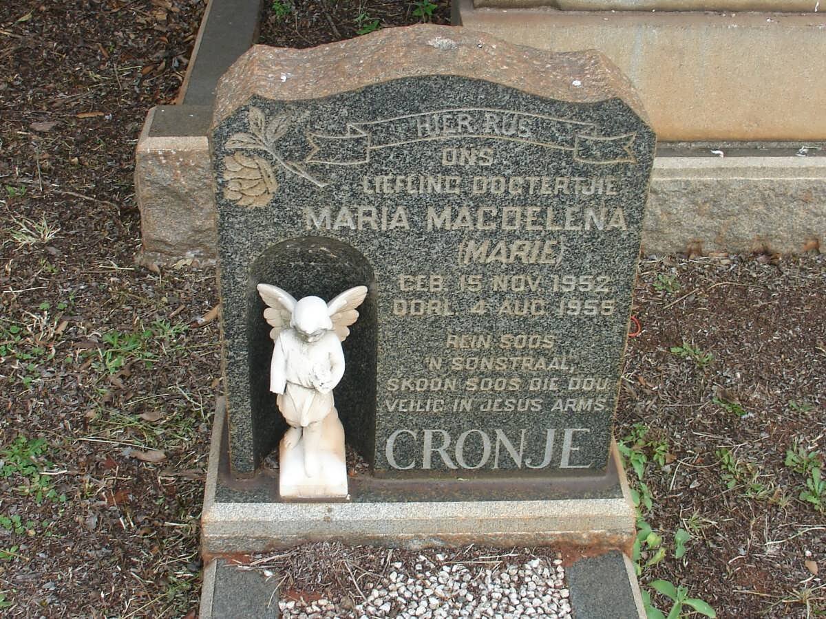 CRONJE Maria Magdelena 1952-1955