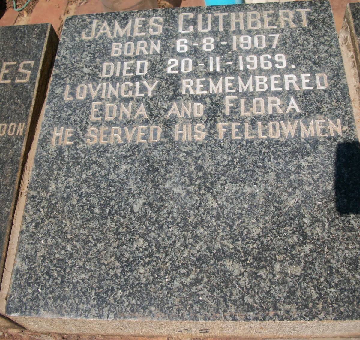 CUTHBERT James 1907-1969