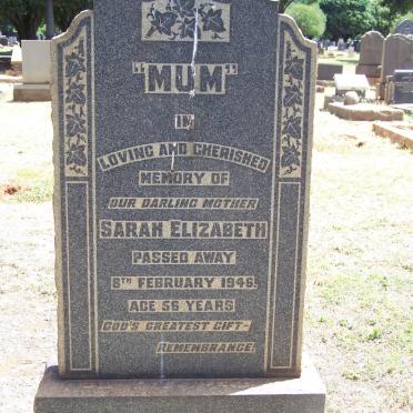 CARMICHAEL Sarah Elizabeth -1946