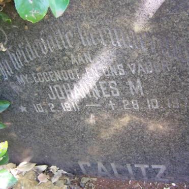 CALITZ Johannes M. 1911-1972