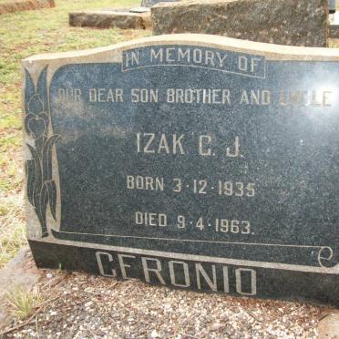 CERONIO Izak G.J. 1935-1963