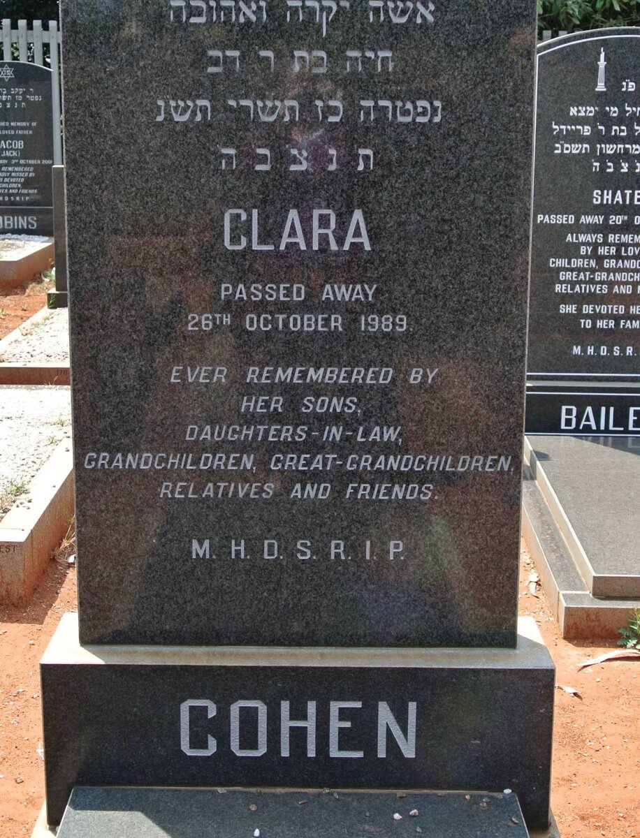COHEN Clara -1989