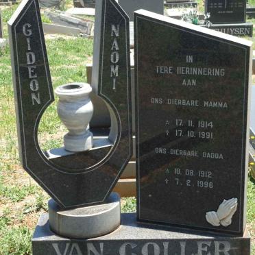 COLLER Gideon, van 1912-1996 &amp; Naomi 1914-1991