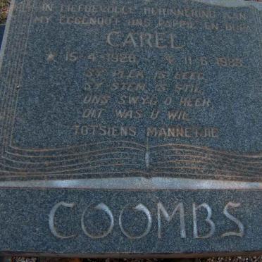COOMBS Carel 1928-1983