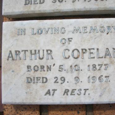 COPELAND Arthur 1877-1967