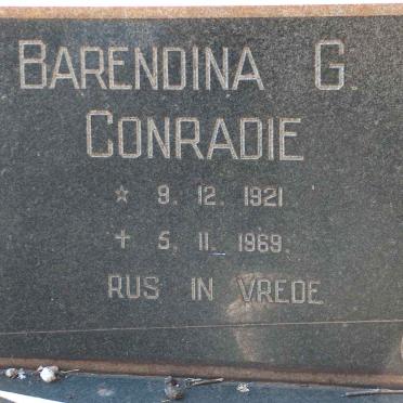 CONRADIE Barendina G. 1921-1969