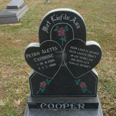 COOPER Petro Aletta Cathrine 2001-2001