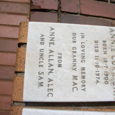 CORRIGAN Annie 1900-1974