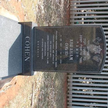 COHEN Abraham David 1913-2001