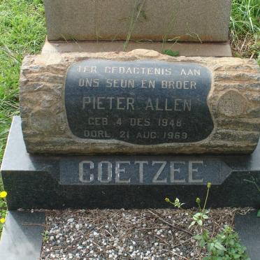 COETZEE Pieter Allen 1948-1969