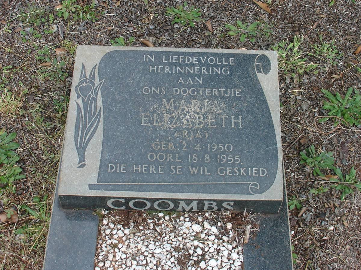 COOMBS Maria Elizabeth 1950-1955