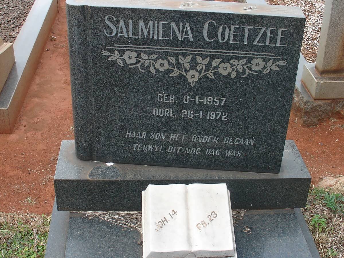 COETZEE Salmiena 1957-1972