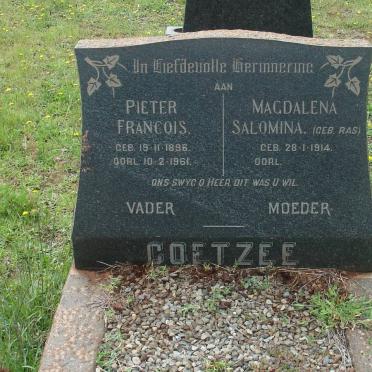 COETZEE Pieter Francois 1895-1961 &amp; Magdalena Salomina RAS 1914-