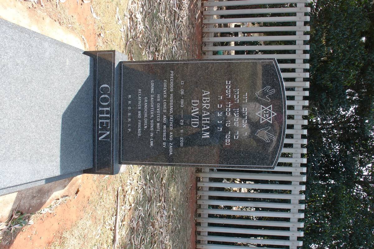 COHEN Abraham David 1913-2001