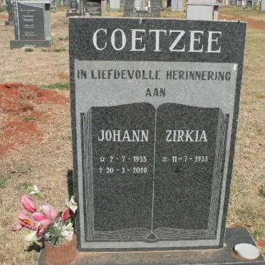 COETZEE Johann 1935-2010 &amp; Zirkia 1933-
