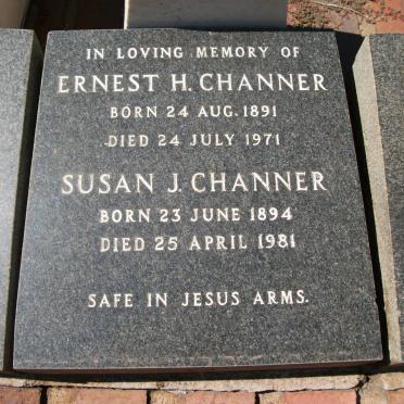 CHANNER Ernest H. 1891-1971 &amp; Susan J. 1894-1981