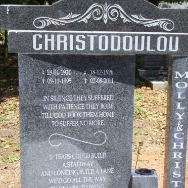 CHRISTODOULOU Christo 1926-2001 &amp; Molly 1934-1995