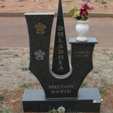 DHLADHLA Milton David 1952-2001