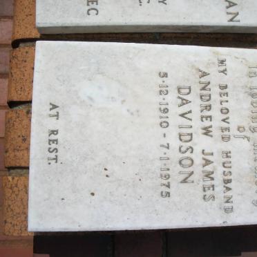 DAVIDSON Andrew James 1910-1975