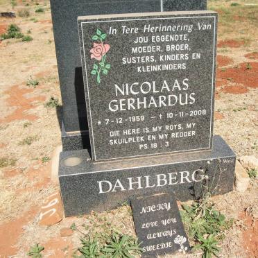 DAHLBERG Nicolaas Gerhardus 1959-2008