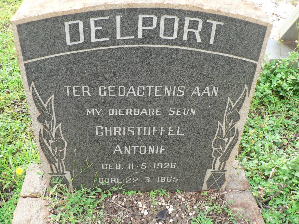 DELPORT Christoffel Antonie 1926-1965