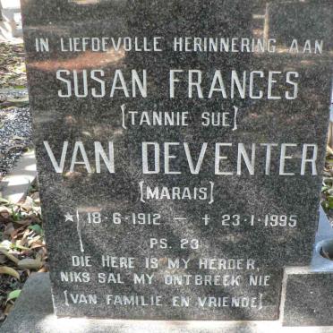 DEVENTER Susan Frances, van nee MARAIS 1912-1995