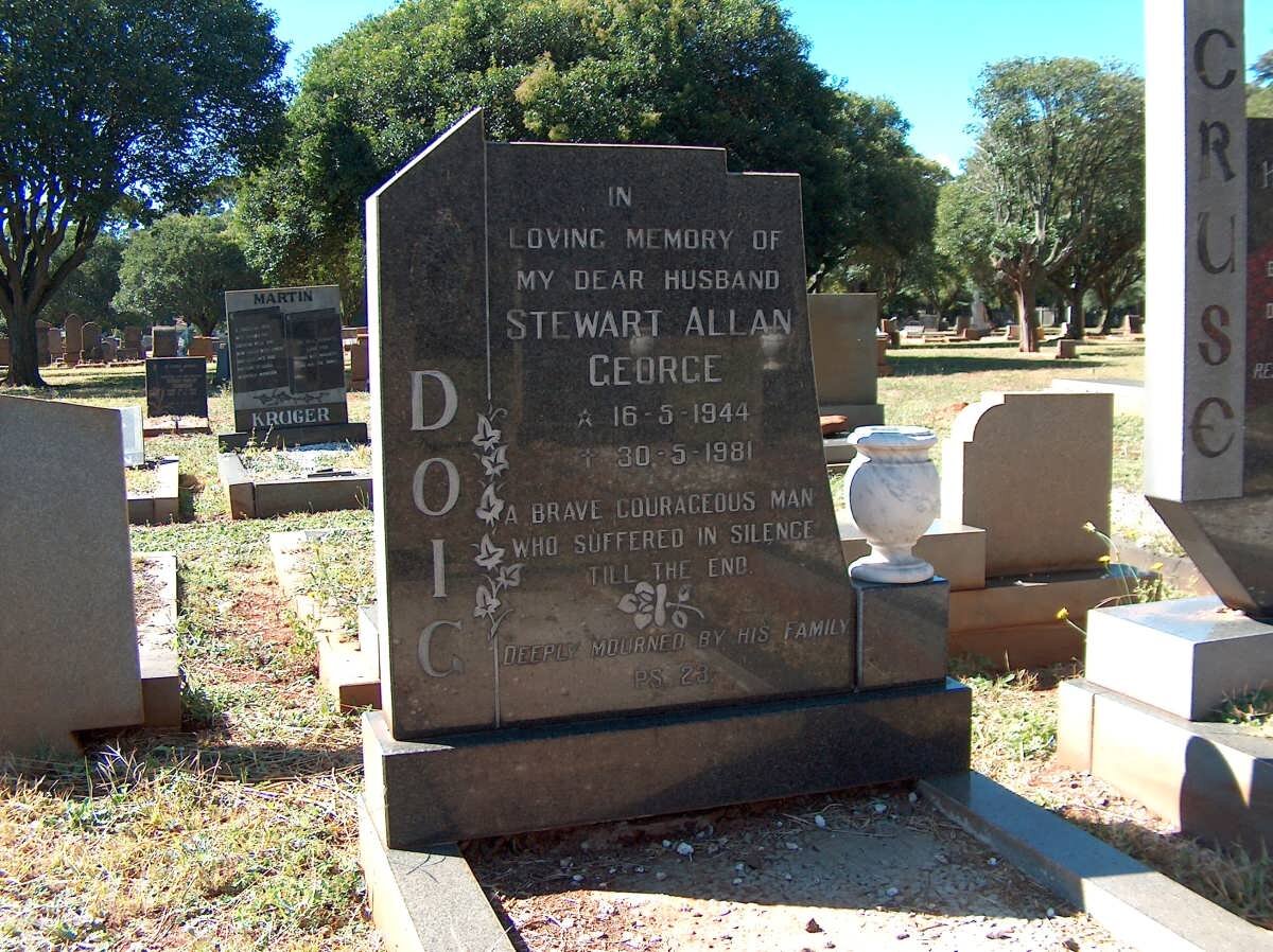 DOIG Stewart Allan George 1944-1981