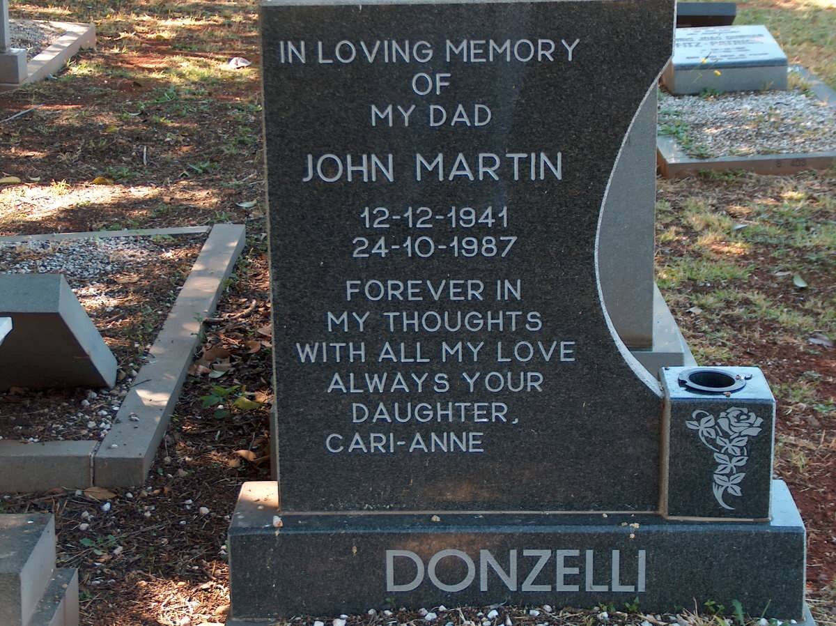 DONZELLI John Martin 1941-1987