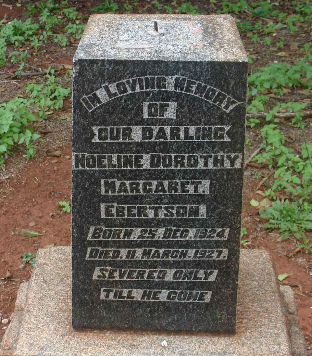EBERTSON Noeline Dorothy Margaret 1924-1927