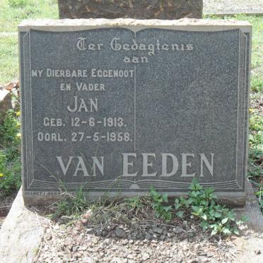 EEDEN Jan, van 1913-1958