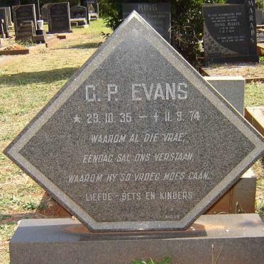 EVANS G.P. 1935-1974