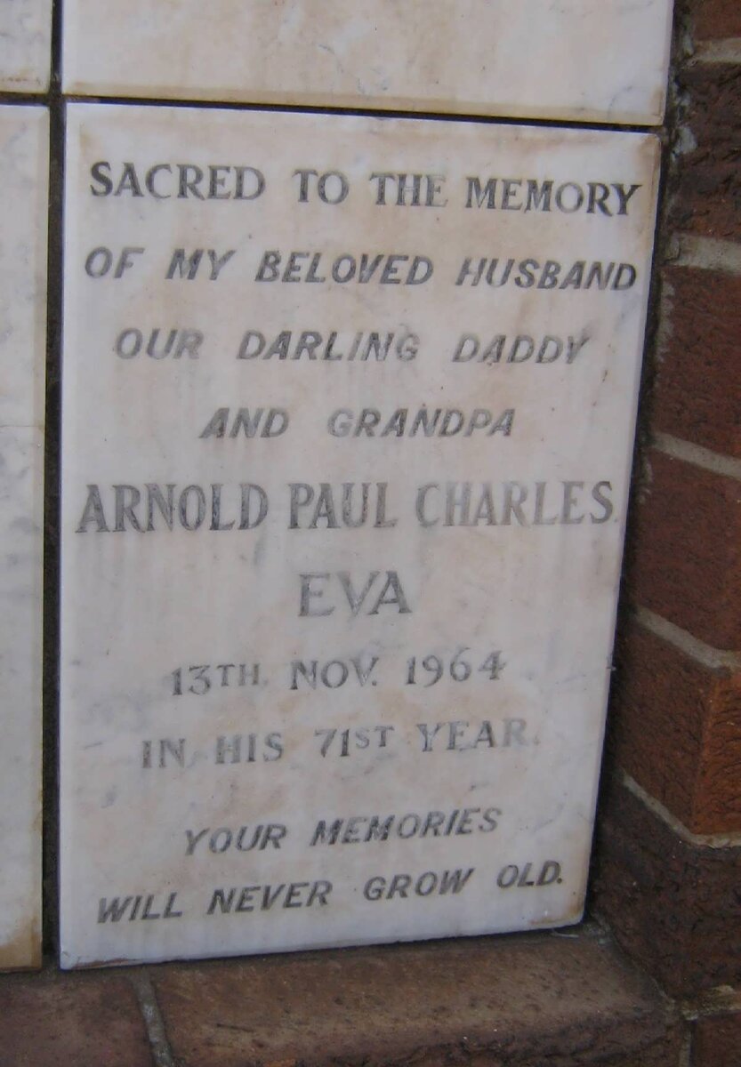 EVA Arnold Paul Charles -1964