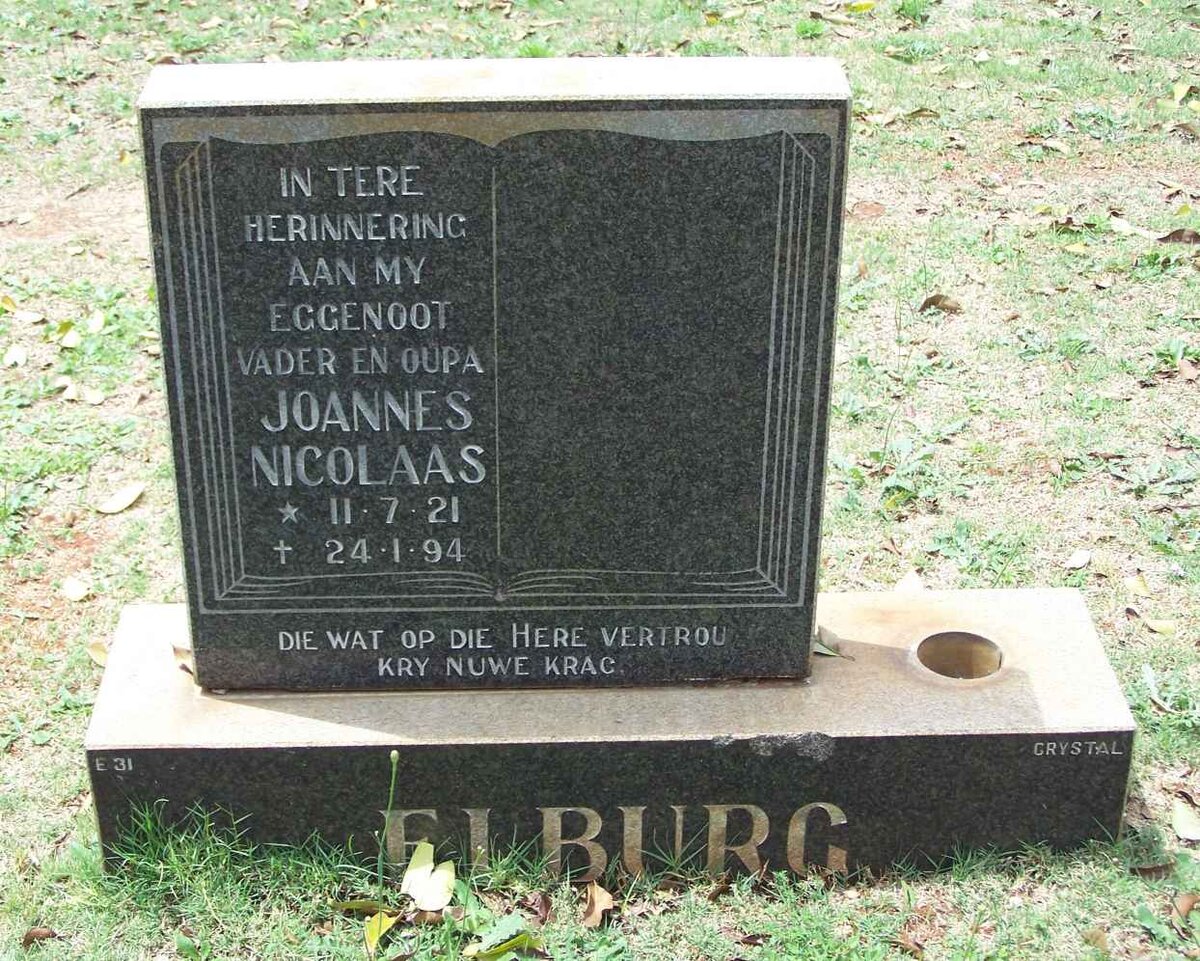 ELBURG Joannes Nicolaas 1921-1994