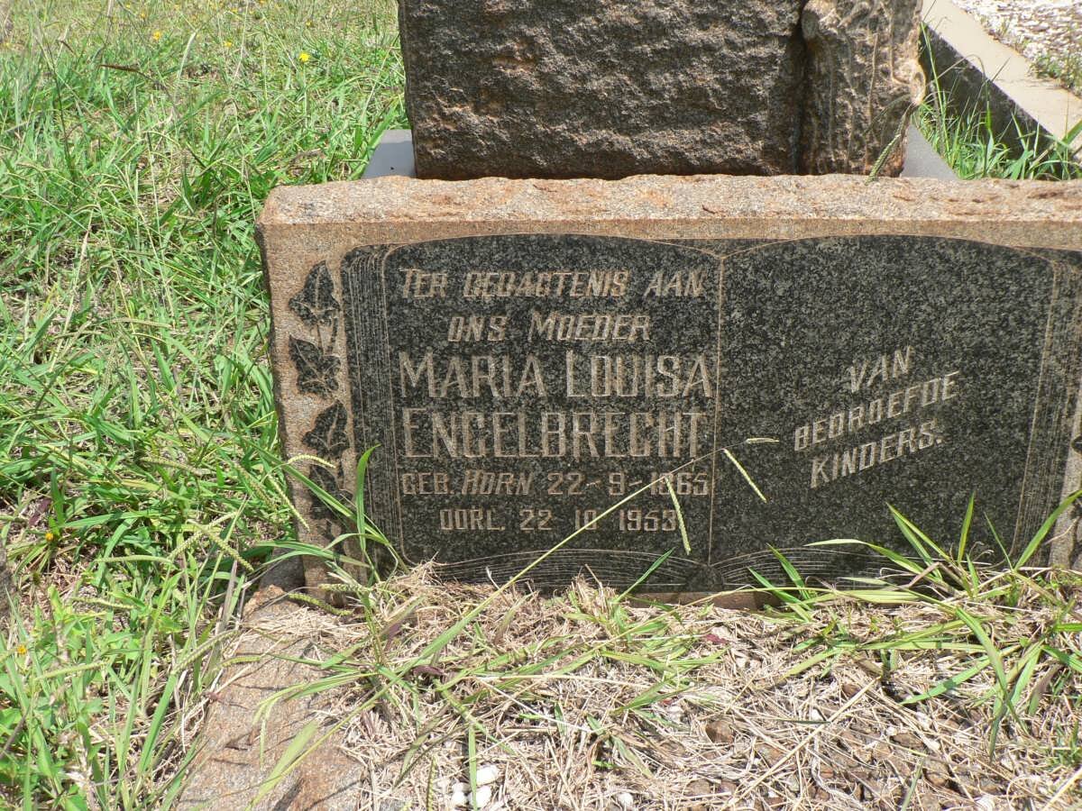 ENGELBRECHT Maria Louisa geb HORN 1865-1935