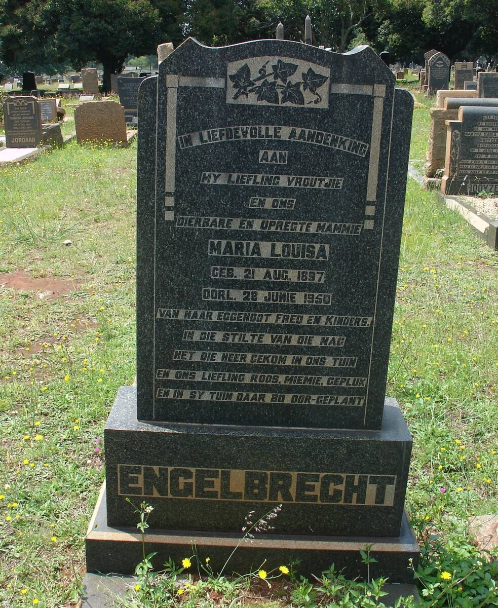 ENGELBRECHT Maria Louisa 1897-1950