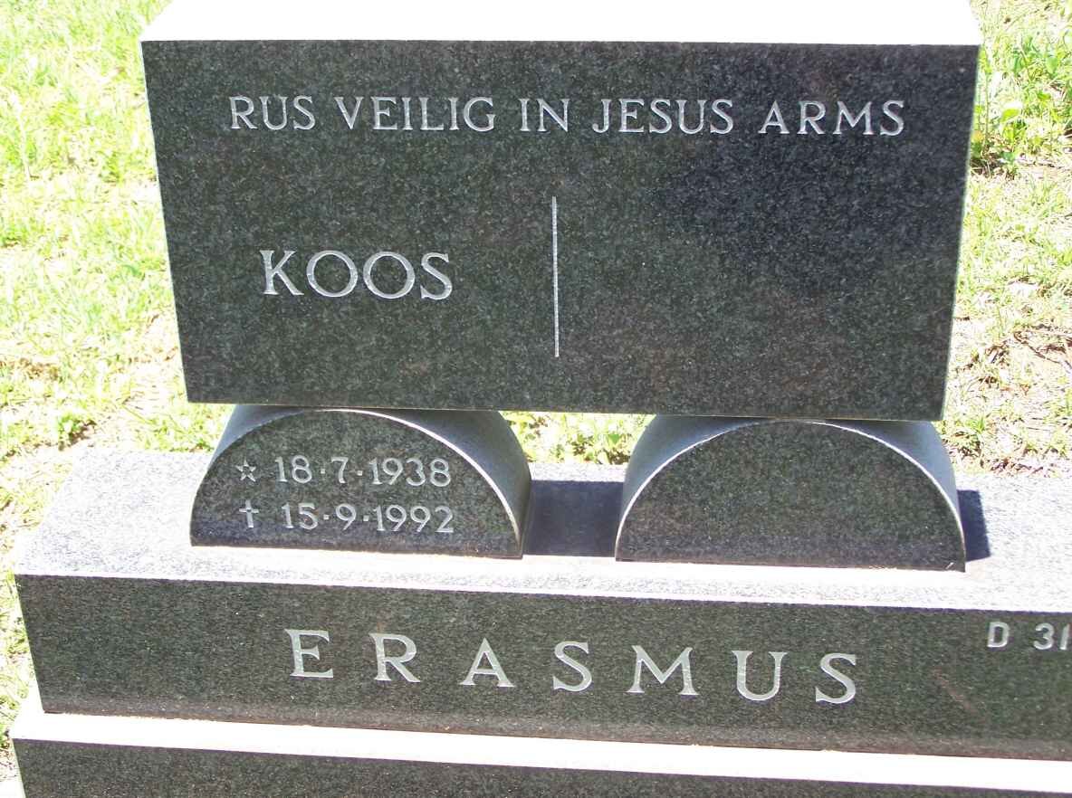 ERASMUS Koos 1938-1992