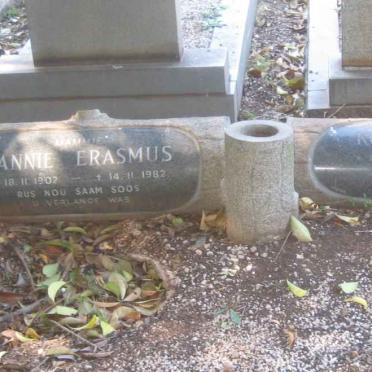 ERASMUS Koos 1899-1972 &amp; Hannie 1902-1982