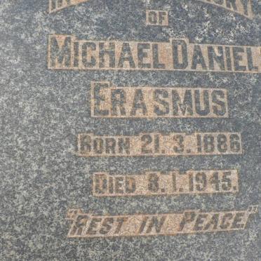 ERASMUS Michael Daniel 1886-1945